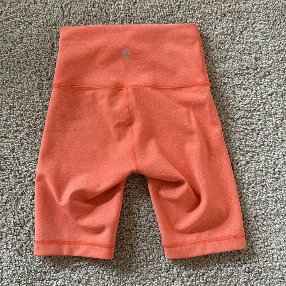 Lululemon Wunder Train High-Rise Short 6" in Crunch Warm Coral - Picture 6 of 11